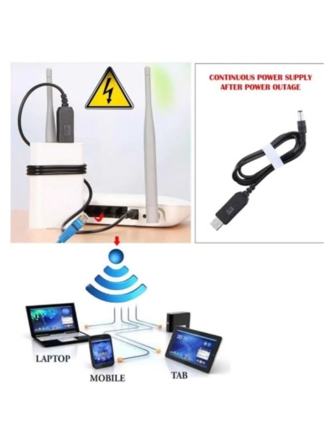 USB Boost Line Power Supply DC 5V To DC 12V Power Line 1A Power Cord Output Cable | HighEnd | For Router - Image 4